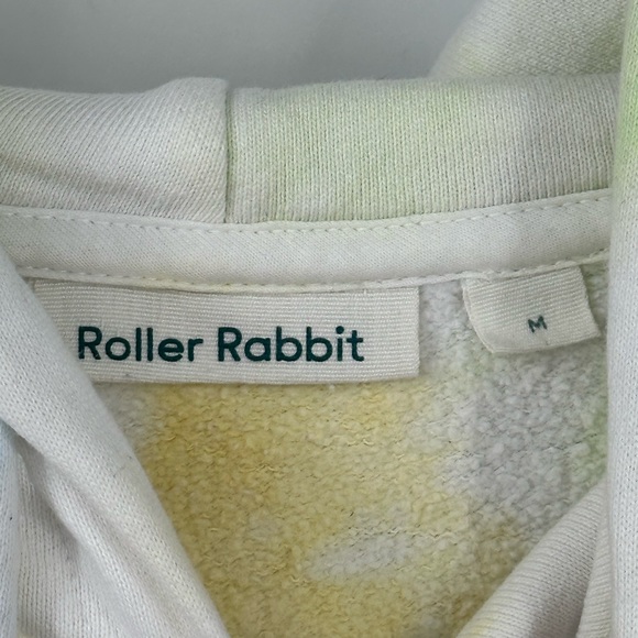 Roller Rabbit Multi Color Tie Dye Hoodie Sweatshirt Medium Red Heart | D203 - Picture 3 of 7